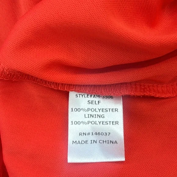 Vici Collection Tiered Tulle Midi Dress Red  Sz large - Picture 11 of 13